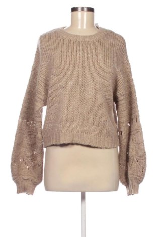 Pulover de femei Bershka, Mărime M, Culoare Bej, Preț 85,00 Lei, #138057848