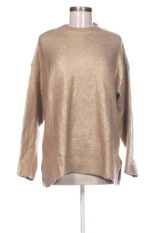 Pulover de femei Zara, Mărime M, Culoare Auriu, Preț 136,48 Lei, #138086335