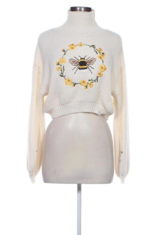 Pulover de femei Romwe, Mărime S, Culoare Ecru, Preț 89,23 Lei, #138089047