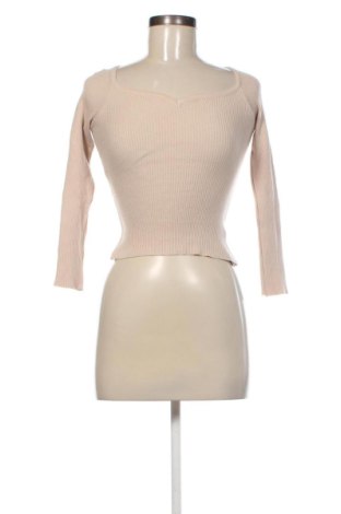 Pulover de femei SHEIN, Mărime S, Culoare Bej, Preț 68,24 Lei, #138073976