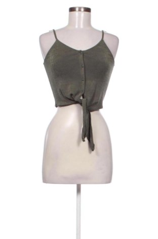 Top de femei Bershka, Mărime XS, Culoare Verde, Preț 52,49 Lei, #138072904