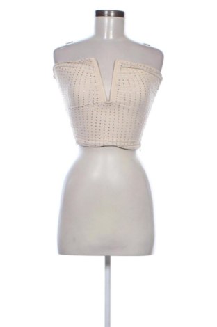 Női top Bershka, Méret S, Szín Bézs, Ár 3 546 Ft, #138080399