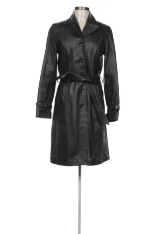 Palton din piele pentru damă Amisu, Mărime M, Culoare Negru, Preț 661,38 Lei, #138068115
