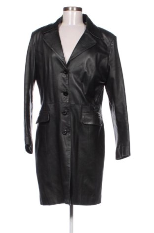Дамско кожено палто Unbranded, Размер XXL, Цвят Черен, Цена 126,00 €, #138074041