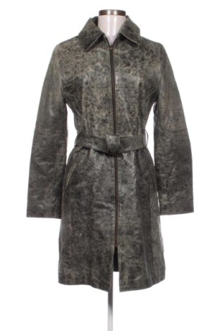 Palton din piele pentru damă Unbranded, Mărime M, Culoare Gri, Preț 666,63 Lei, #138078577