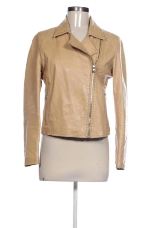 Damska kurtka skórzana Massimo Dutti, Rozmiar M, Kolor Beżowy, Cena 921,26 zł, #138055701