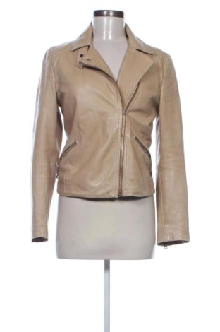Geacă de piele pentru femei Massimo Dutti, Mărime M, Culoare Bej, Preț 624,64 Lei, #138069423