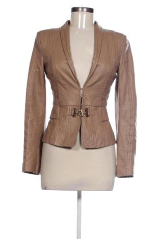 Dámska kožená bunda  Elisabetta Franchi, Veľkosť S, Farba Béžová, Cena  188,74 €, #138083825