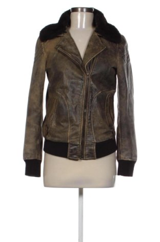 Damska kurtka skórzana Pepe Jeans, Rozmiar S, Kolor Brązowy, Cena 921,26 zł, #138059011
