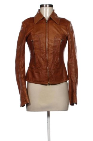 Geacă de piele pentru femei Sasch, Mărime S, Culoare Maro, Preț 494,62 Lei, #138076645
