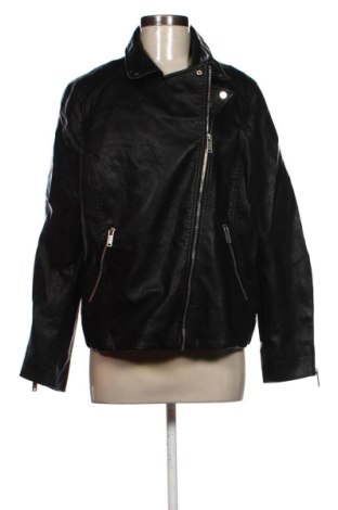 Dámska kožená bunda  H&M, Veľkosť XXL, Farba Čierna, Cena  55,00 €, #138084771