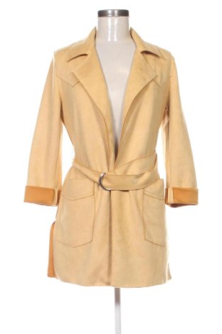 Palton de femei Bershka, Mărime XS, Culoare Galben, Preț 127,71 Lei, #138049564