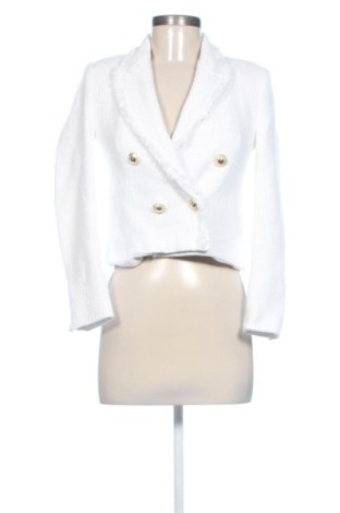 Sacou de femei Zara, Mărime XS, Culoare Alb, Preț 152,22 Lei, #138063619