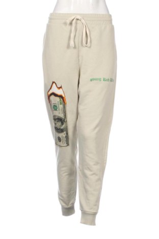Pantaloni trening de femei Unbranded, Mărime XL, Culoare Bej, Preț 103,91 Lei, #138061777