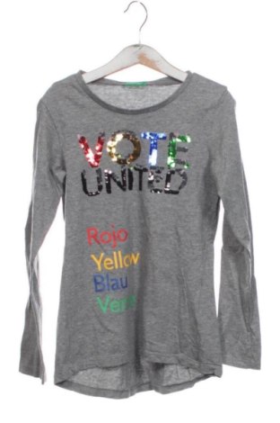 Παιδική μπλούζα United Colors Of Benetton, Μέγεθος 7-8y/ 128-134 εκ., Χρώμα Γκρί, Τιμή 10,00 €, #138054090
