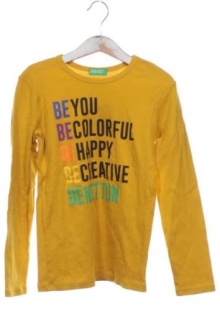 Παιδική μπλούζα United Colors Of Benetton, Μέγεθος 7-8y/ 128-134 εκ., Χρώμα Κίτρινο, Τιμή 10,00 €, #138054105