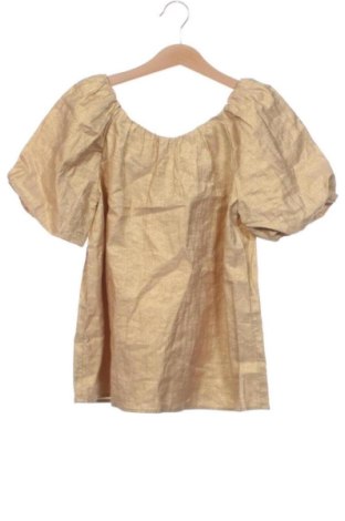 Детска блуза Zara, Размер 12-13y/ 158-164 см, Цвят Златист, Цена 8,57 €, #138073305