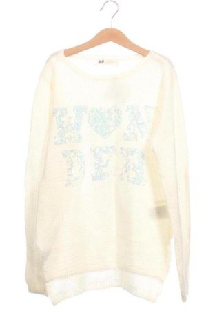Детски пуловер H&M, Размер 10-11y/ 146-152 см, Цвят Екрю, Цена 12,57 €, #138069447