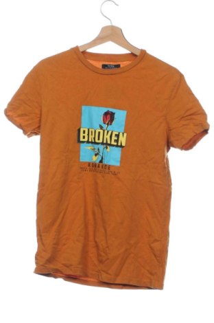 Tricou de bărbați Bershka, Mărime XS, Culoare Portocaliu, Preț 47,24 Lei, #138056102