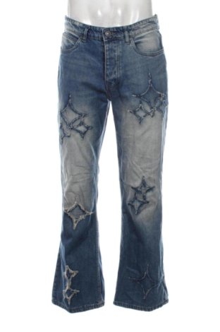 Męskie jeansy Boohoo, Rozmiar M, Kolor Niebieski, Cena 45,99 zł, #138054526