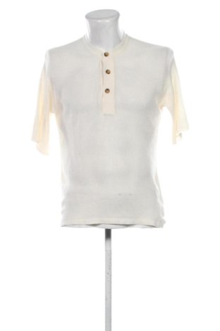 Мъжки пуловер Zara, Размер M, Цвят Екрю, Цена 22,00 €, #138068218