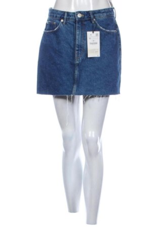 Fustă Zara, Mărime M, Culoare Albastru, Preț 89,23 Lei, #138074563