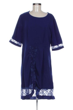 Rochie Flora, Mărime XXL, Culoare Albastru, Preț 220,46 Lei, #138061586