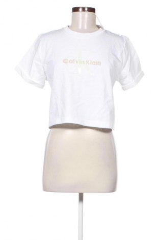 Damen Shirt Calvin Klein Jeans, Größe S, Farbe Weiß, Preis 45,99 €, #134095223