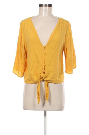 Damska koszula Bershka, Rozmiar S, Kolor Żółty, Cena 21,99 zł