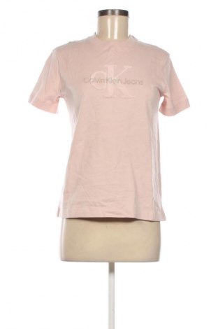 Dámské tričko Calvin Klein Jeans, Velikost S, Barva Popelavě růžová, Cena  1 299,00 Kč, #134052363