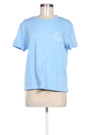Damski T-shirt Tommy Jeans, Rozmiar XL, Kolor Niebieski, Cena 157,99 zł