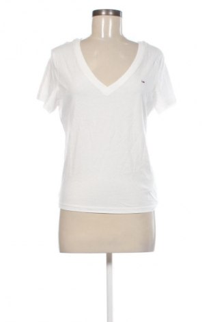 Tricou de femei Tommy Jeans, Mărime L, Culoare Alb, Preț 214,99 Lei, #134068834