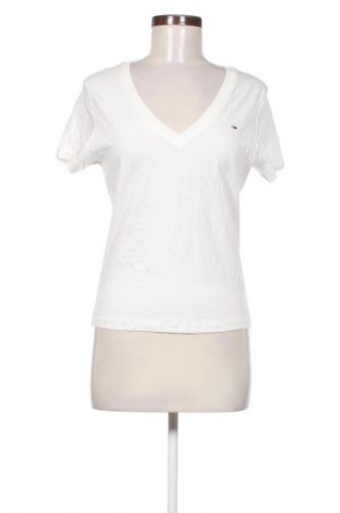 Γυναικείο t-shirt Tommy Jeans, Μέγεθος L, Χρώμα Λευκό, Τιμή 27,99 €