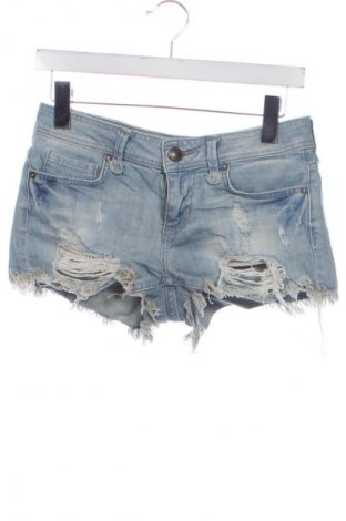 Γυναικείο κοντό παντελόνι Bershka, Μέγεθος XS, Χρώμα Μπλέ, Τιμή 6,99 €