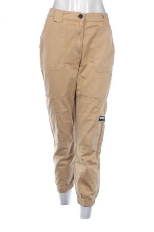 Damskie spodnie Bershka, Rozmiar M, Kolor Beżowy, Cena 26,79 zł