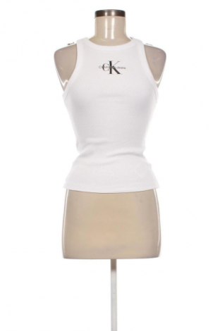 Damska koszulka na ramiączkach Calvin Klein Jeans, Rozmiar S, Kolor Biały, Cena 172,99 zł, #133956649