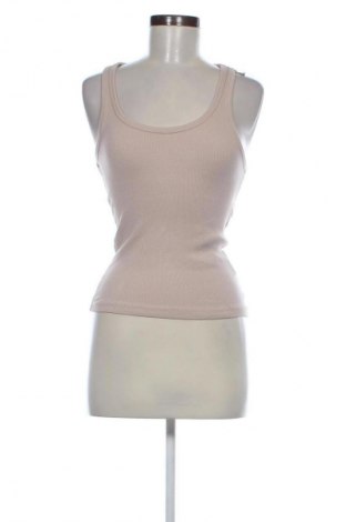 Damska koszulka na ramiączkach Sinsay, Rozmiar S, Kolor Beżowy, Cena 24,99 zł