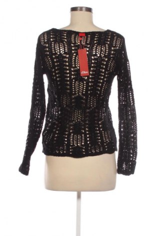 Дамски пуловер S.Oliver, Размер XS, Цвят Черен, Цена 9,20 €