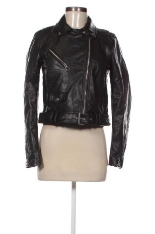 Γυναικείο δερμάτινο μπουφάν Zara, Μέγεθος M, Χρώμα Μαύρο, Τιμή 29,99 €