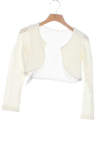 Kinder Strickjacke Unbranded, Größe 8-9y/ 134-140 cm, Farbe Weiß, Preis 5,96 €