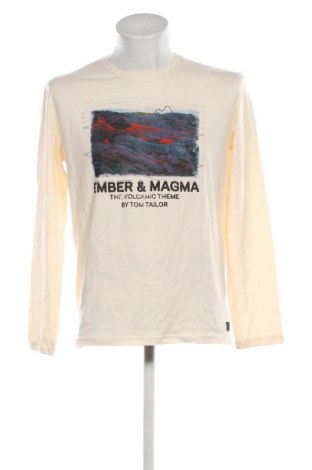 Ανδρική μπλούζα Tom Tailor, Μέγεθος L, Χρώμα Εκρού, Τιμή 32,99 €