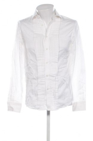 Ανδρικό πουκάμισο Jack & Jones, Μέγεθος M, Χρώμα Λευκό, Τιμή 12,99 €