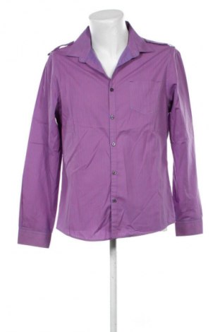 Herrenhemd River Island, Größe L, Farbe Lila, Preis € 4,99