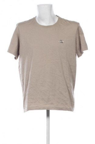 Ανδρικό t-shirt Calvin Klein Jeans, Μέγεθος XXL, Χρώμα  Μπέζ, Τιμή 33,99 €