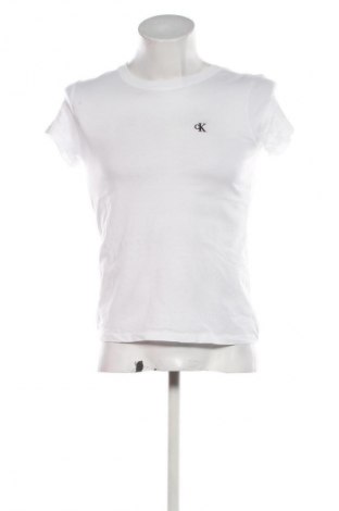 Męski T-shirt Calvin Klein Jeans, Rozmiar M, Kolor Biały, Cena 183,99 zł