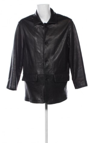 Мъжко кожено яке Abercrombie & Fitch, Размер L, Цвят Черен, Цена 12,23 €