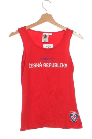 Γυναικείο αμάνικο μπλουζάκι Uefa, Μέγεθος XS, Χρώμα Κόκκινο, Τιμή 1,99 €