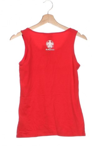Γυναικείο αμάνικο μπλουζάκι Uefa, Μέγεθος XS, Χρώμα Κόκκινο, Τιμή 1,99 €
