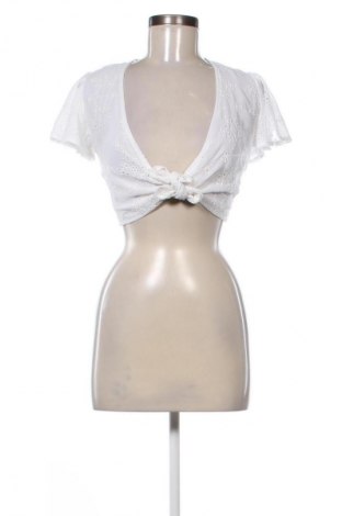 Γυναικεία μπλούζα Bershka, Μέγεθος XS, Χρώμα Λευκό, Τιμή 7,99 €