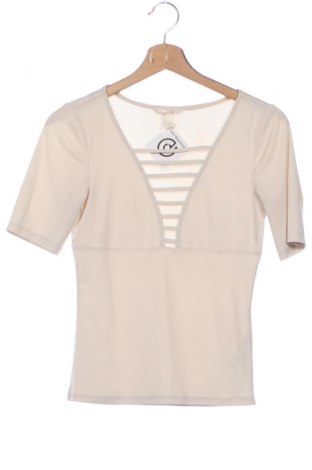 Γυναικεία μπλούζα H&M, Μέγεθος XS, Χρώμα  Μπέζ, Τιμή 6,99 €